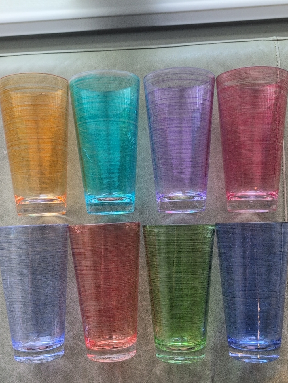 Colorful Acrylic Tumbler Set - Assorted Colors
